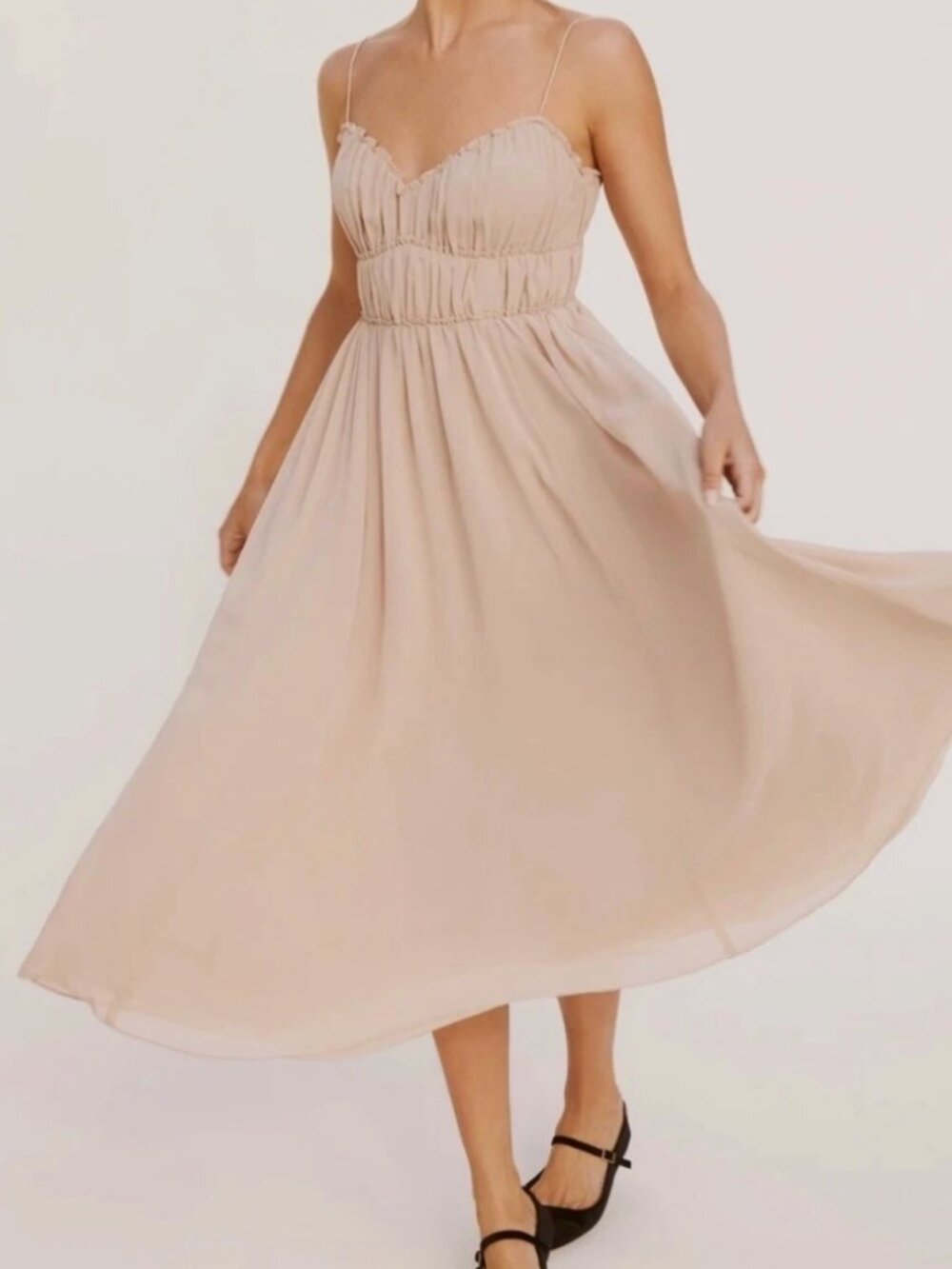 Reformation Pique Midi Dress - Size 6